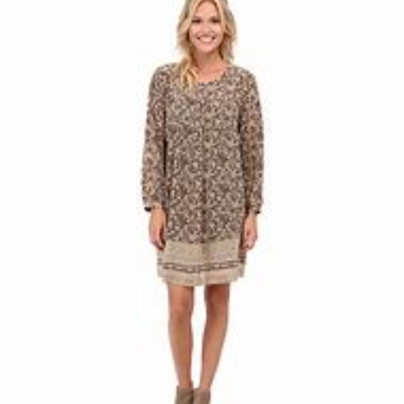 Lucky Brand Floral Border Dress NWT XS - Picture 3 of 7